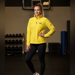 Oregon Ducks Columbia‎ Fleece Jacket Sz M Womens Full Zip University NCAA Script